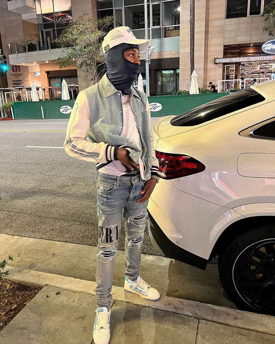 AMR BLACK LOGO JEANS