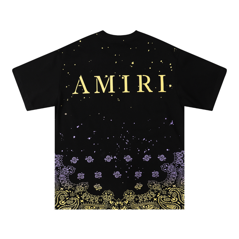 AMR BANDANA BLEACH PAINT SPLATTER T-SHIRT