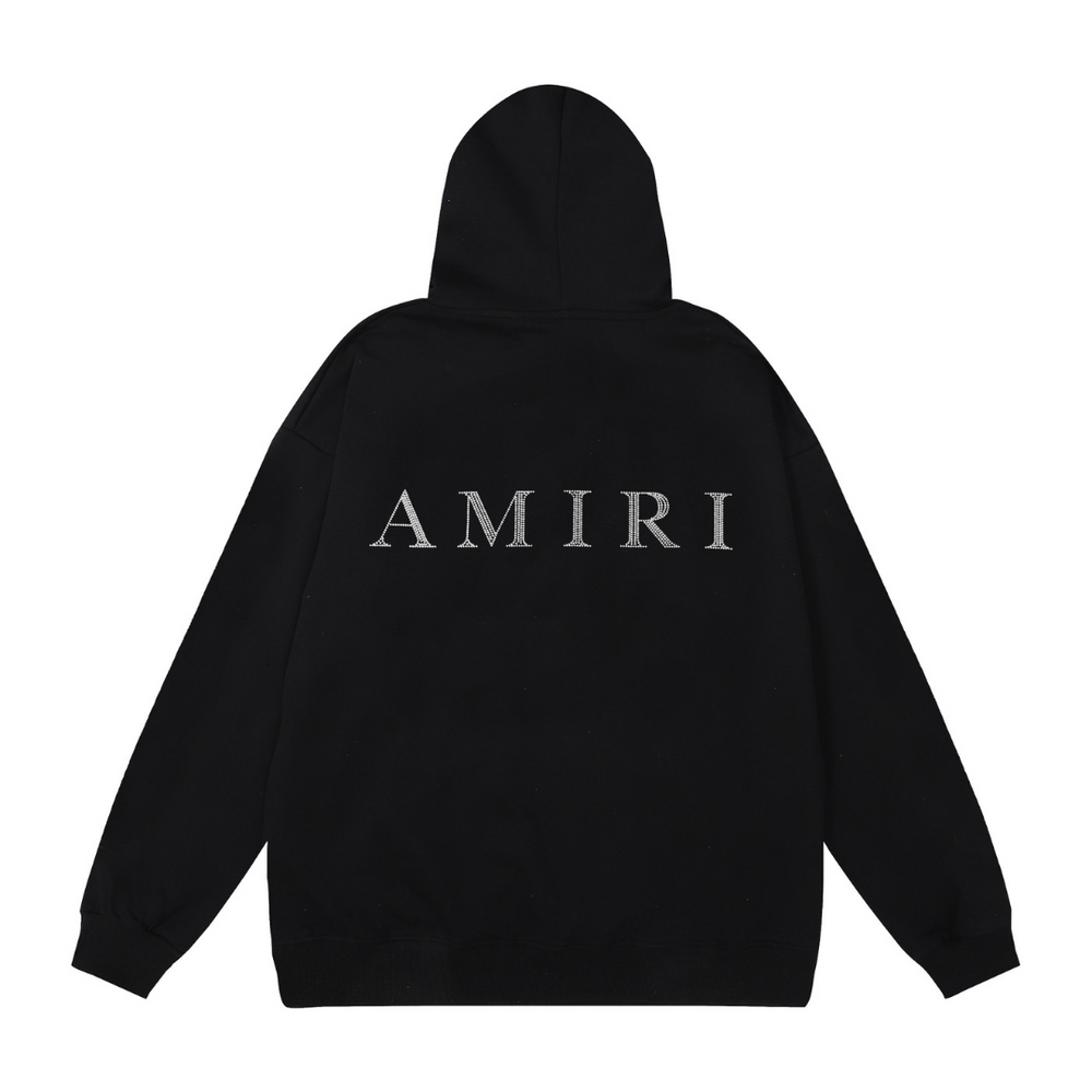 AMR SILVER LOGO HOODIE