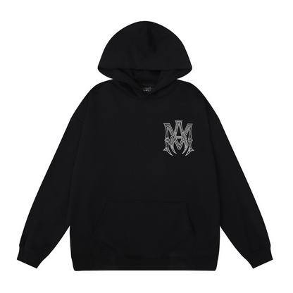 AMR SILVER LOGO HOODIE