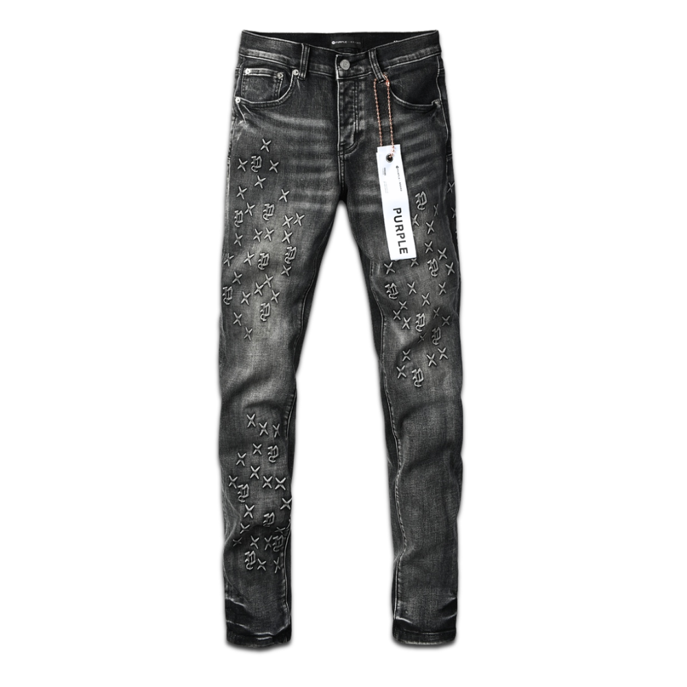 PURPLE GRADIENT BLACK JEANS