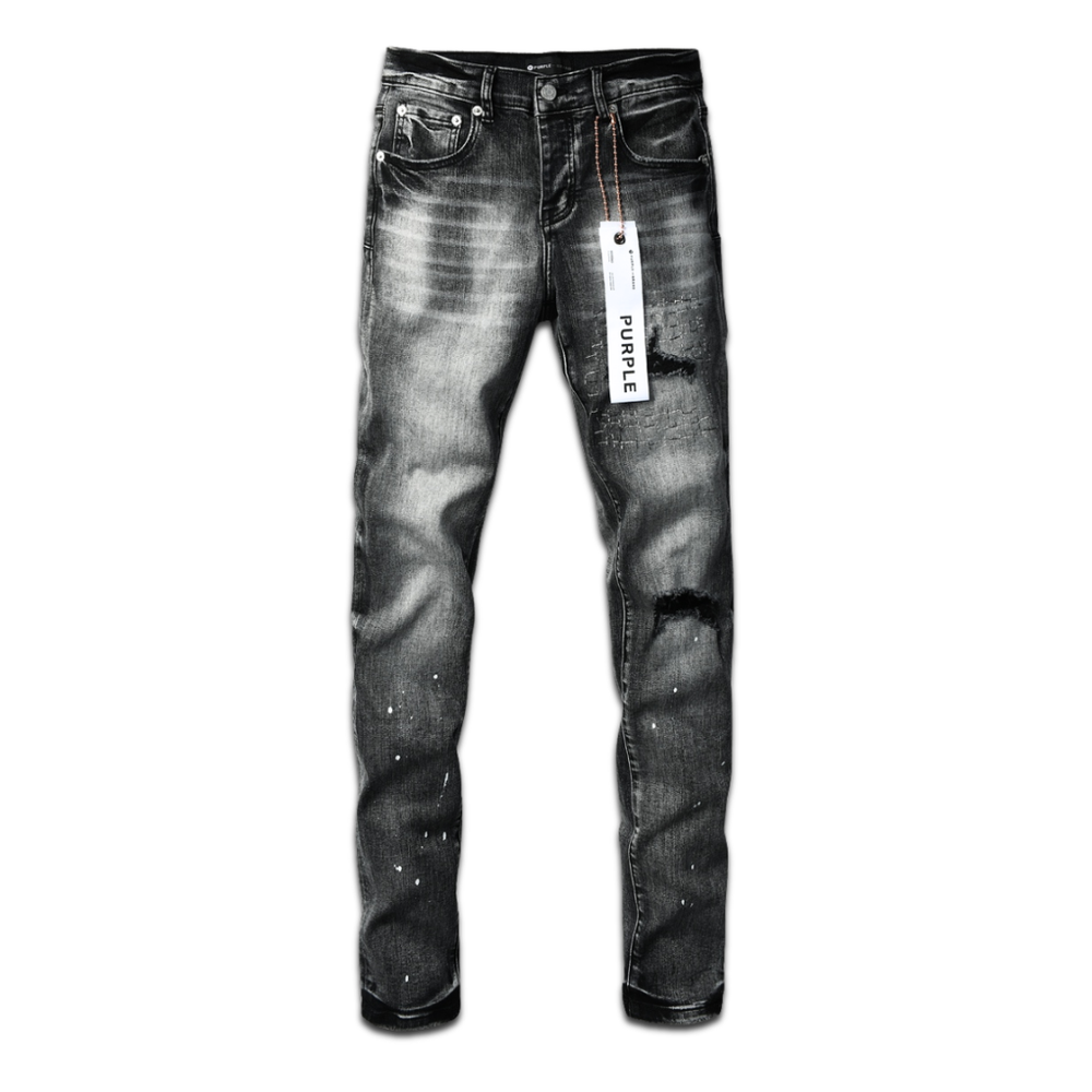 PURPLE GRADIENT BLACK JEANS