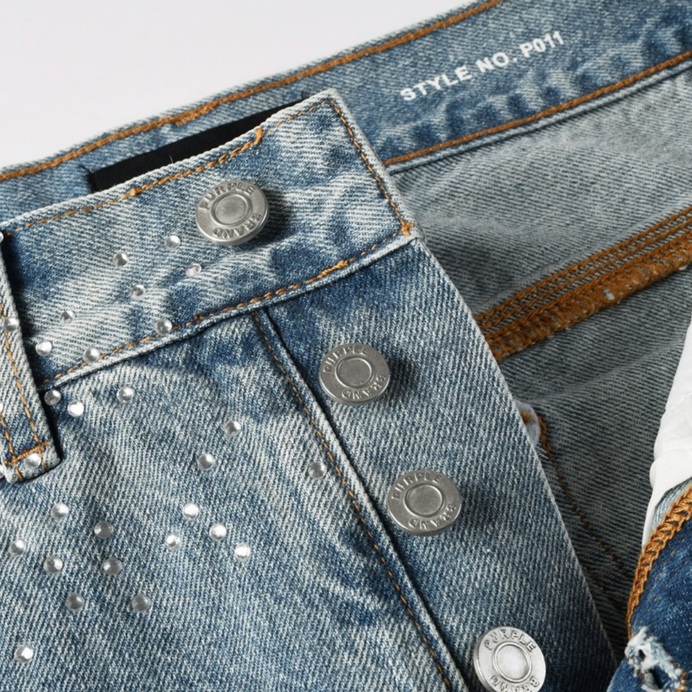 PURPLE BAGGY BLUE JEANS