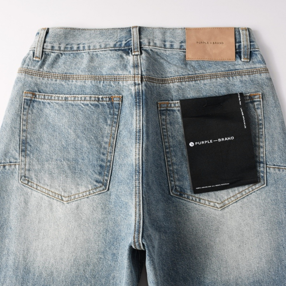 PURPLE BAGGY BLUE JEANS