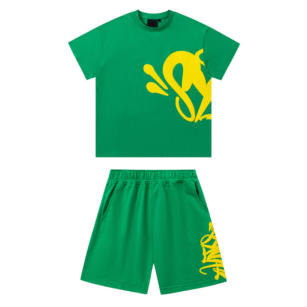 SYNA WORLD GREEN YELLOW SHORT SET