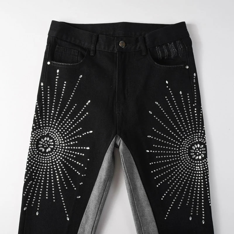 Shiny Shadow Flare Jeans