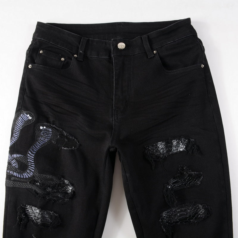 BLACK SNAKE JEANS