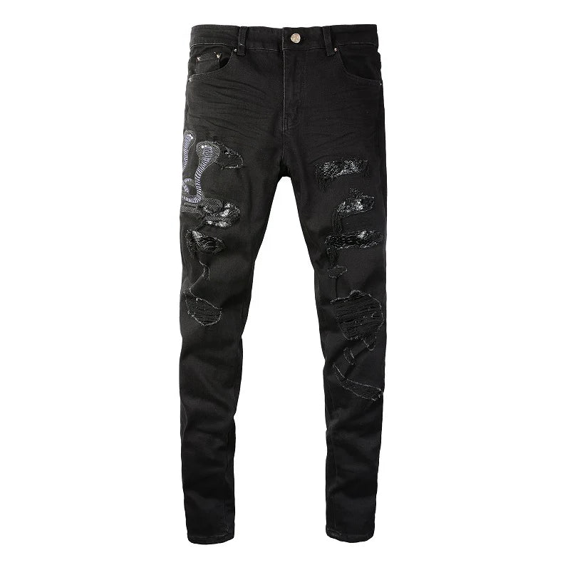 BLACK SNAKE JEANS
