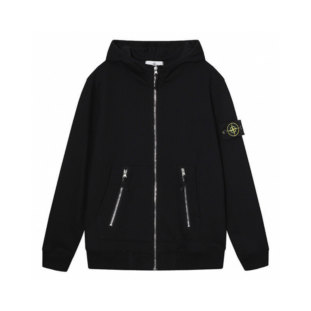 STONE MONOGRAM 2.0 ZIP HOODIE