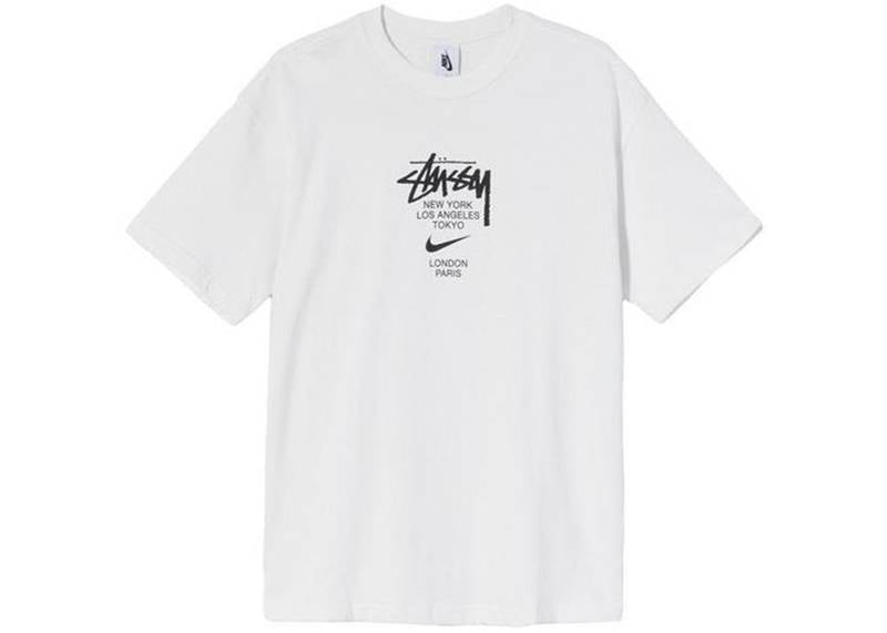 Camiseta STÜSSY x NIKE Blanca