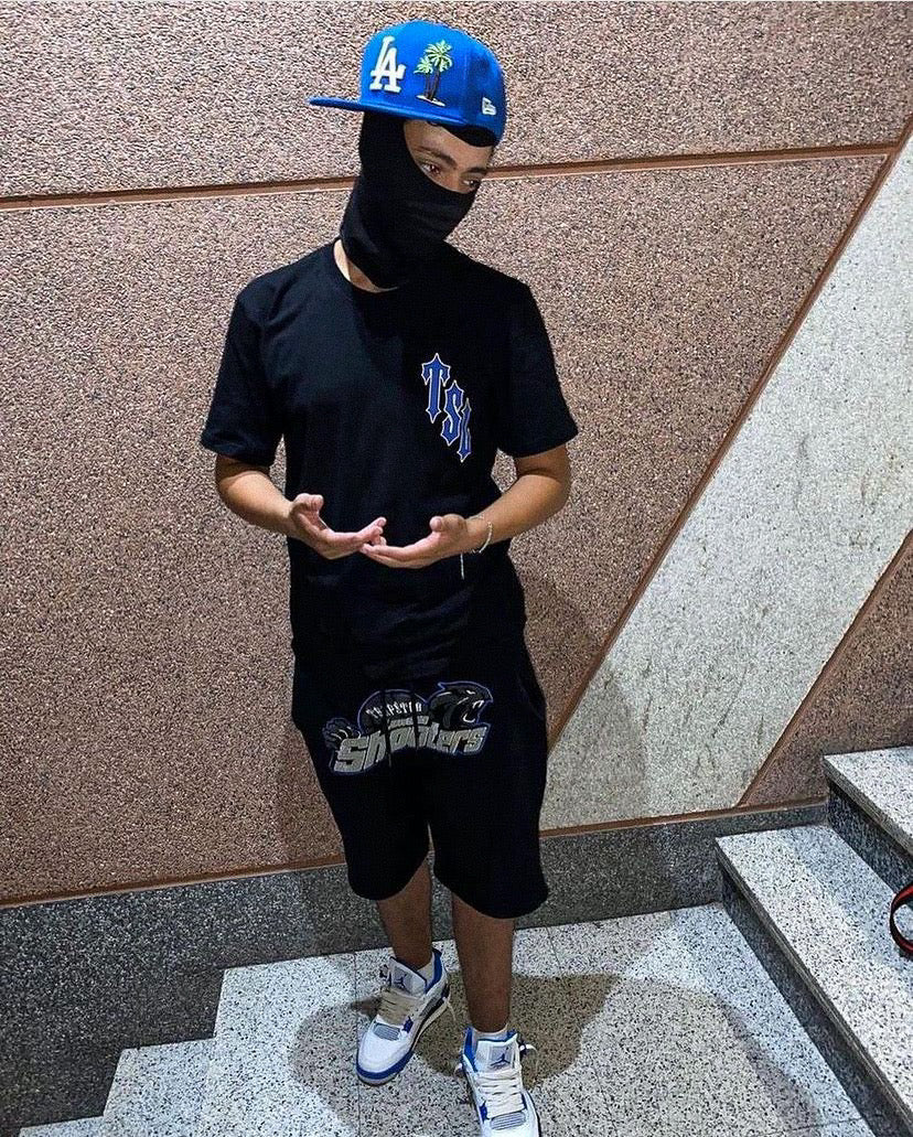 LONDON SHOOTERS BLACK SHORT SET